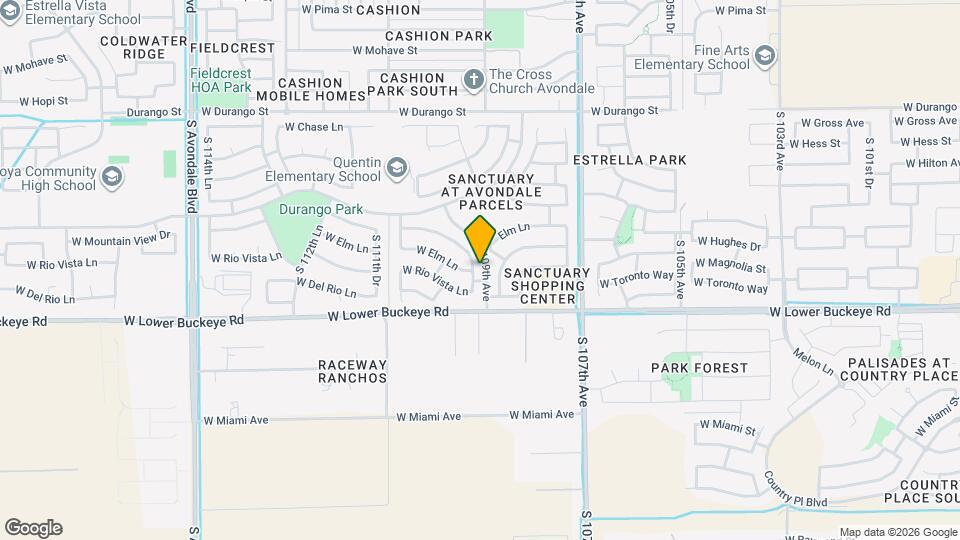 2525 S 109th Dr Map and Location Details