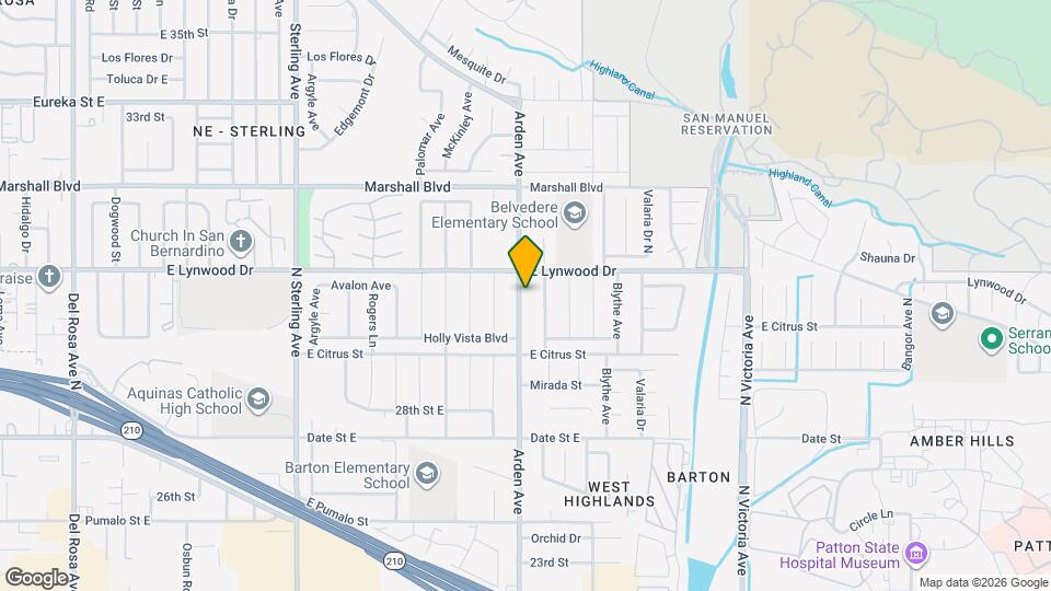5947 Arden Ave Map and Location Details