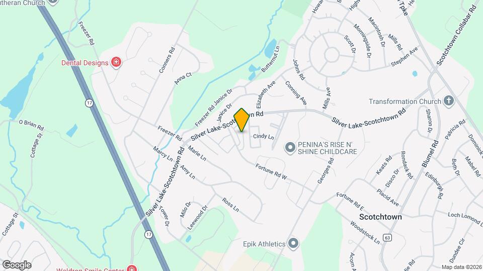 664 Silver Lake Scotchtown Rd Mapa y Detalles de la Ubicación