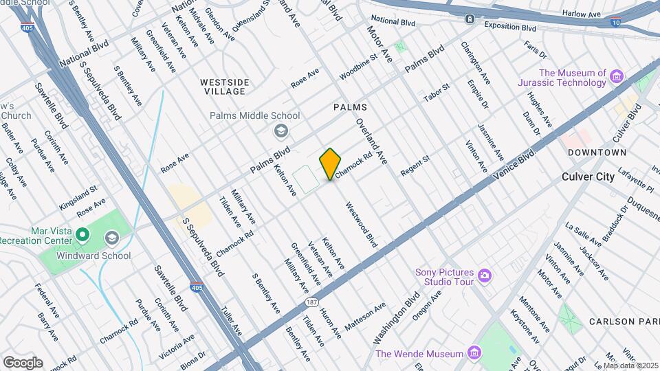 3601 Westwood Blvd Map and Location Details