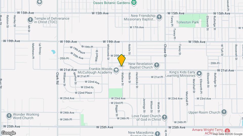 3700 W 21st Ave Map and Location Details