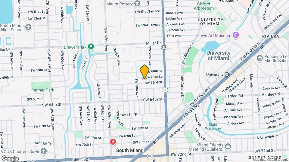 5843 SW 62nd St Map and Location Details