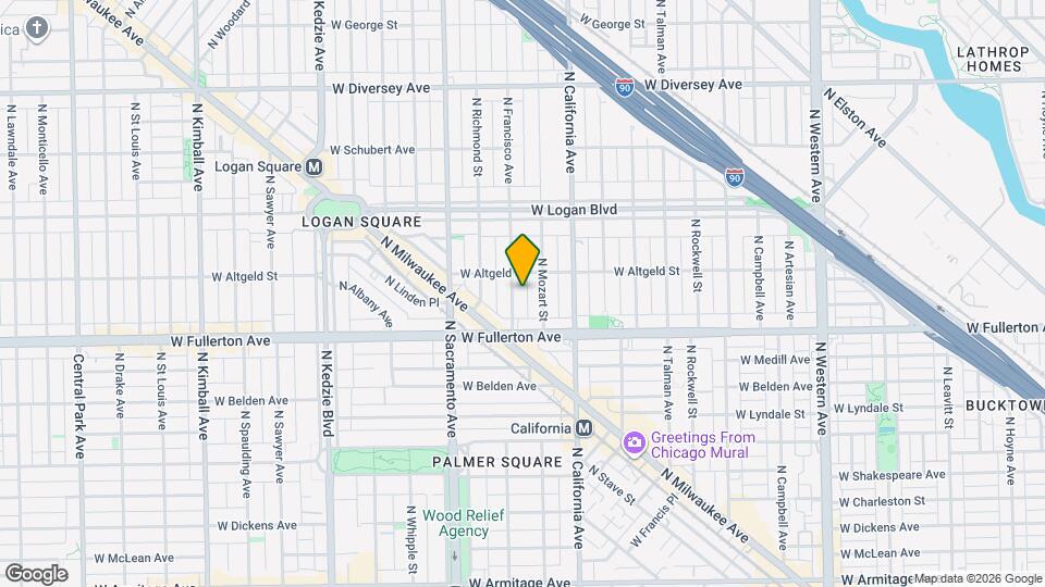 2439 N Francisco Ave Map and Location Details