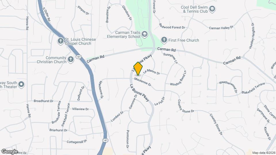 1407 Mautenne Dr Map and Location Details