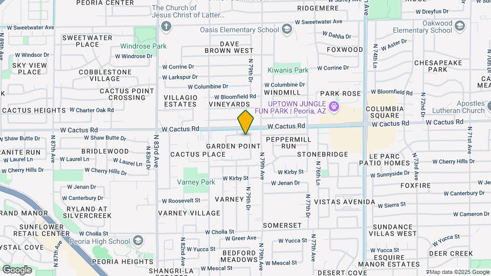7931 W Shaw Butte Dr Map and Location Details
