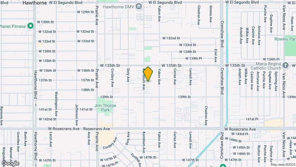 13632 Kornblum Ave Map and Location Details