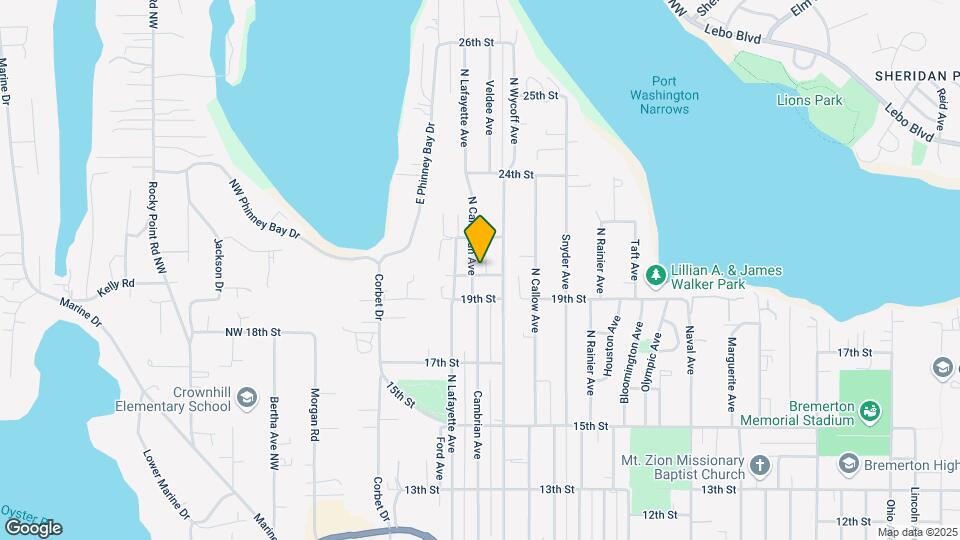 2012 N Cambrian Ave Map and Location Details
