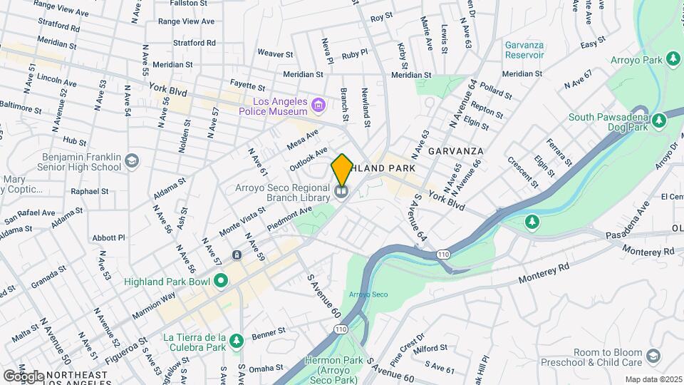 6149 Piedmont Ave Map and Location Details