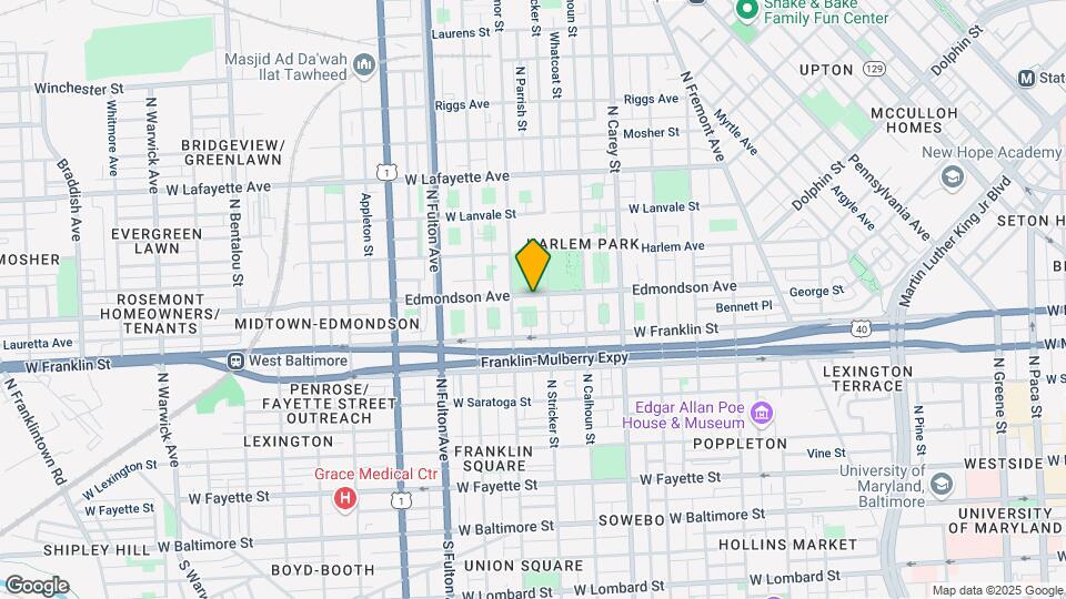 1513 Edmondson Ave Mapa y Detalles de la Ubicación