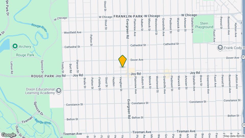 8832 Vaughan St Map and Location Details