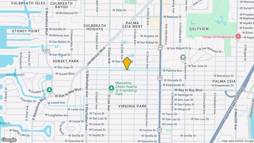 4014 W Palmira Ave Map and Location Details