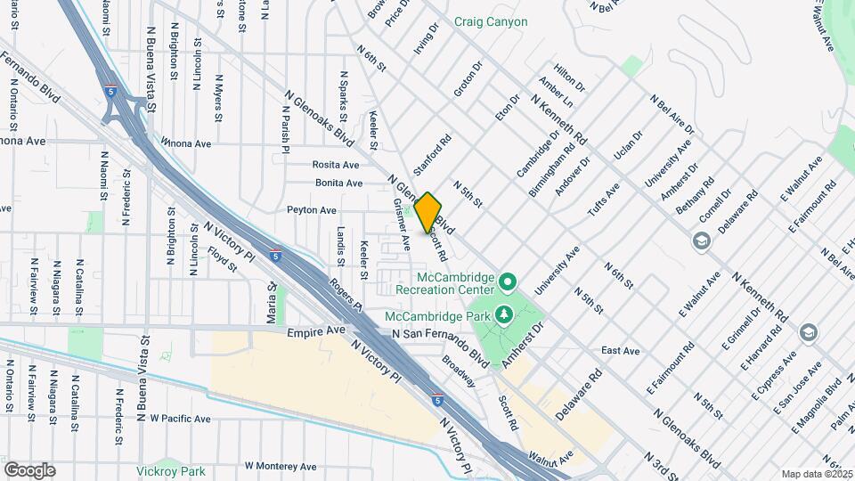 1821 Scott Rd Map and Location Details