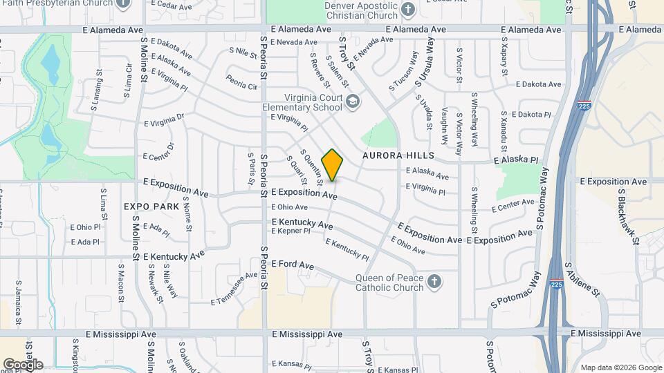 687 S Racine St Map and Location Details