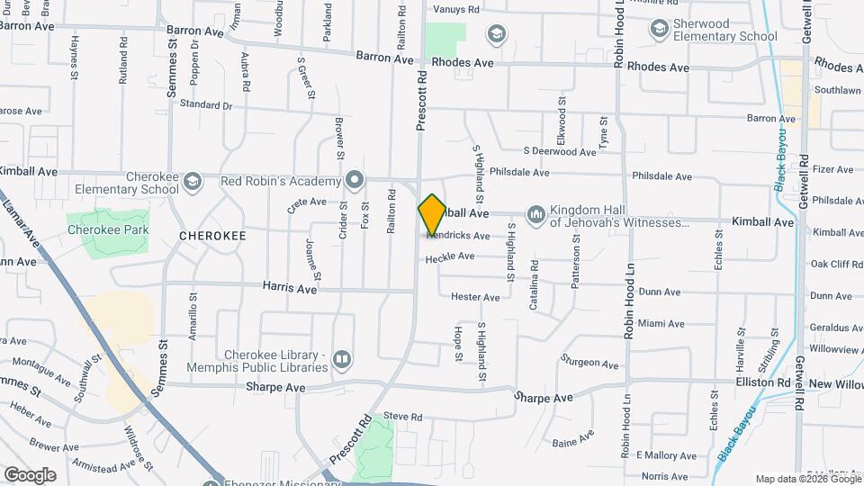 3417 Hendricks Ave Map and Location Details