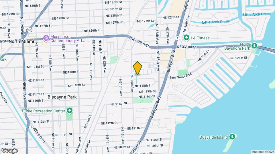 1429 NE 118th Terrace-Unit -1 Map and Location Details