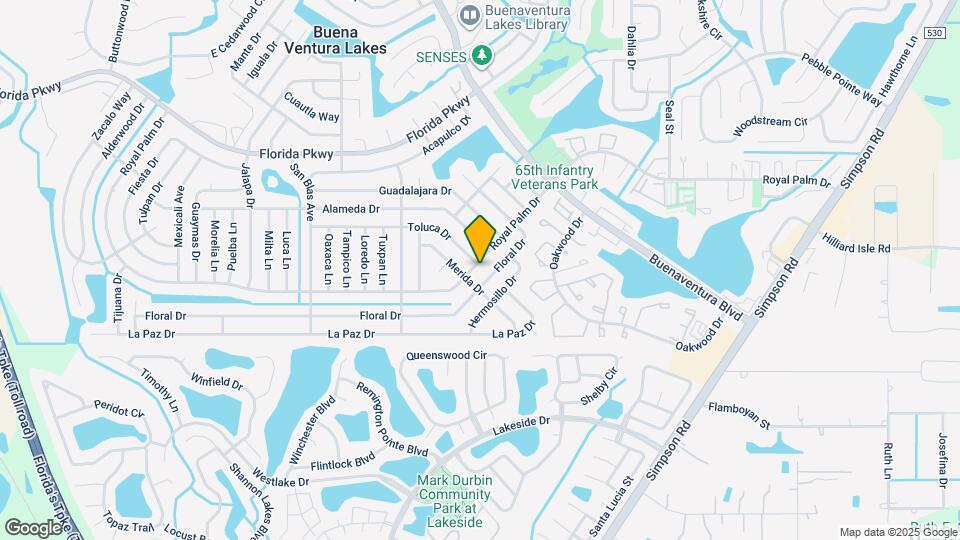 500 Royal Palm Dr Map and Location Details