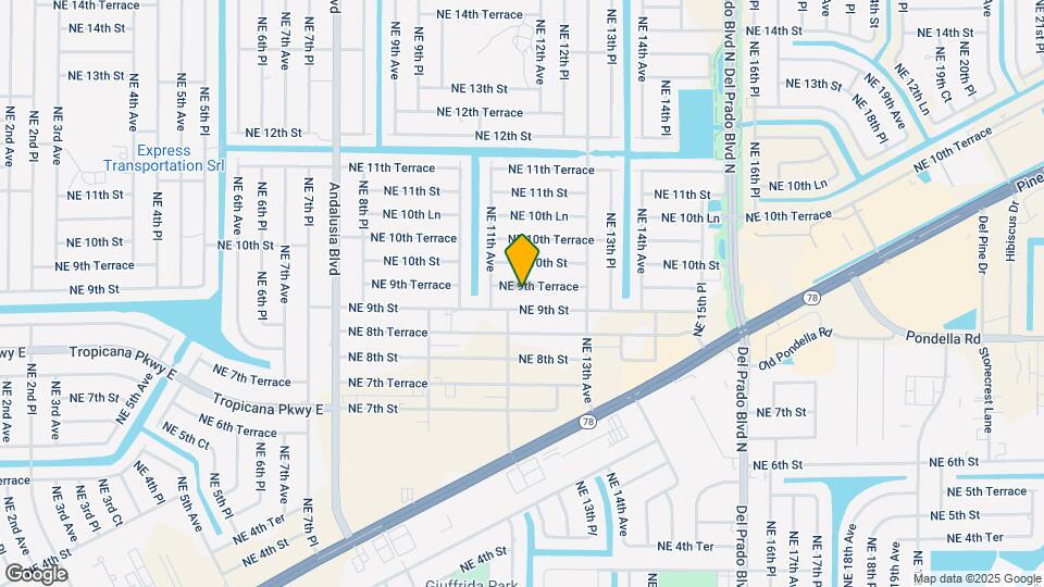 1118 NE 9th Terrace Map and Location Details