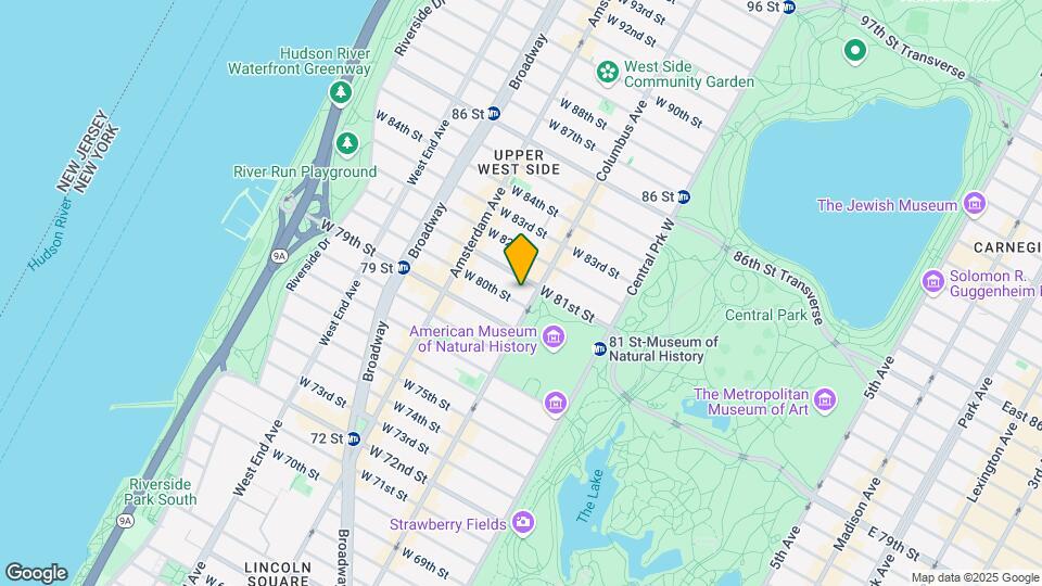 103 W 80th St Mapa y Detalles de la Ubicación