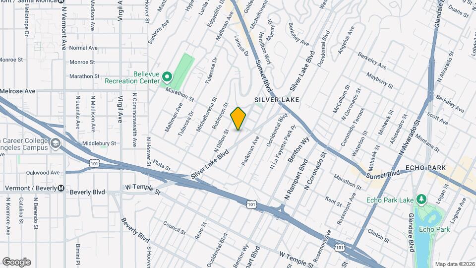 737 N Vendome St Map and Location Details