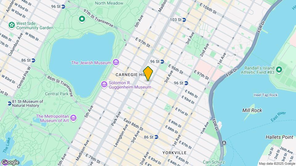 135 E 92nd St Map and Location Details