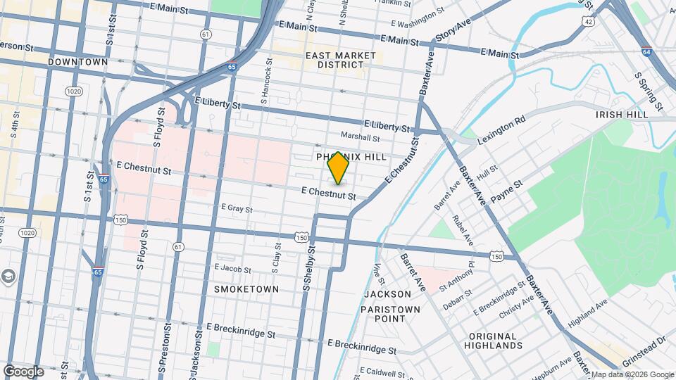 825 E Chestnut St Map and Location Details