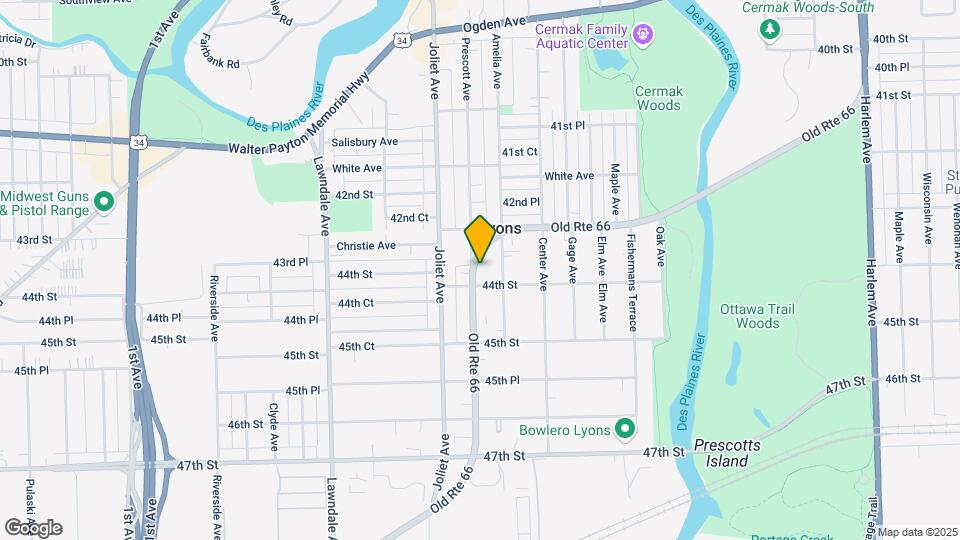 4337 Prescott Ave Map and Location Details