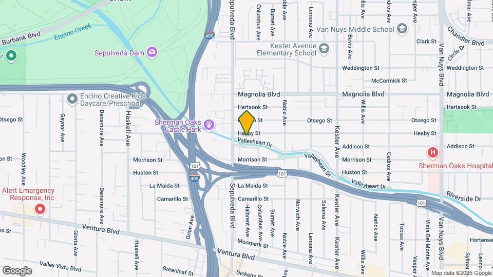 15227 Valleyheart Dr Map and Location Details