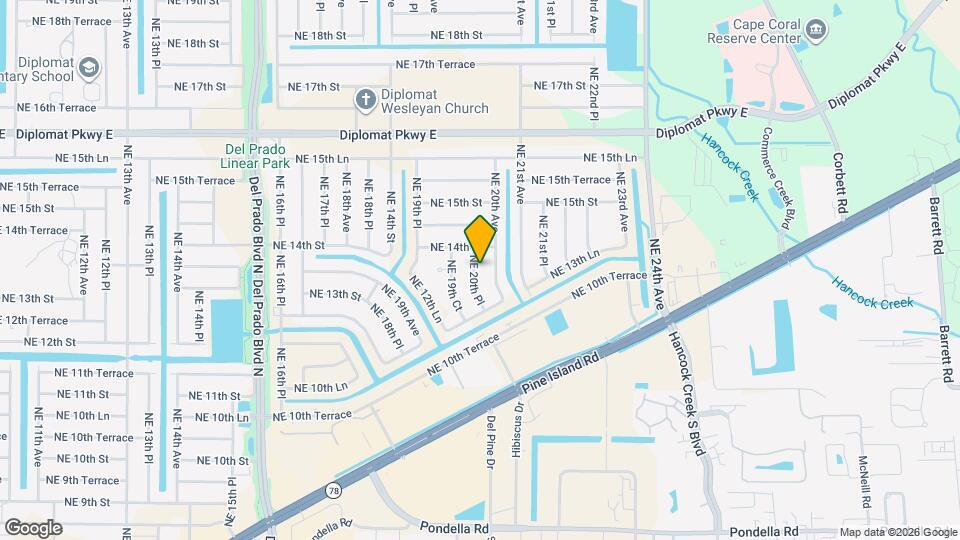 1323 NE 20th Pl Map and Location Details