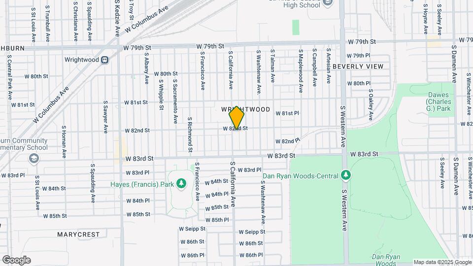 8205 S California Ave Map and Location Details