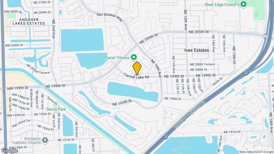 805 NE 199th St, Unit 102 Map and Location Details