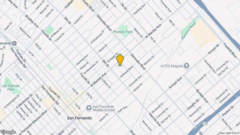 1007 De Foe St Map and Location Details