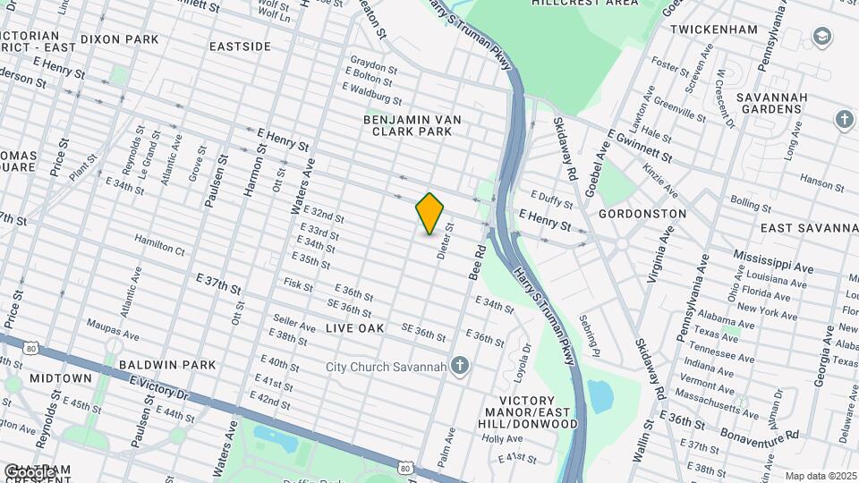 1412 E 32nd St Map and Location Details