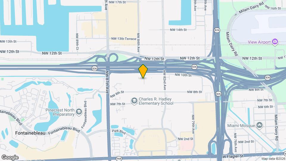 8360 NW 10th St Map and Location Details
