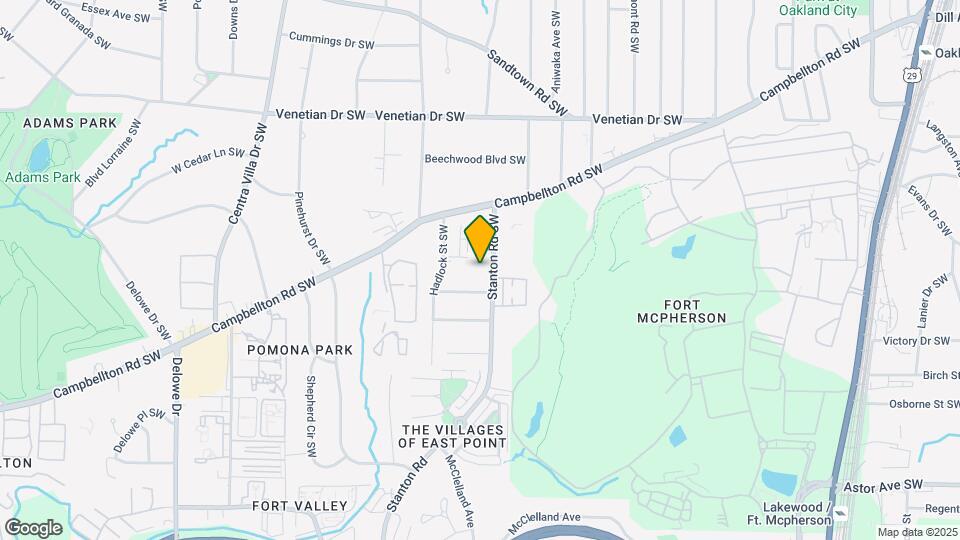 1681 Stanton Rd SW Mapa y Detalles de la Ubicación