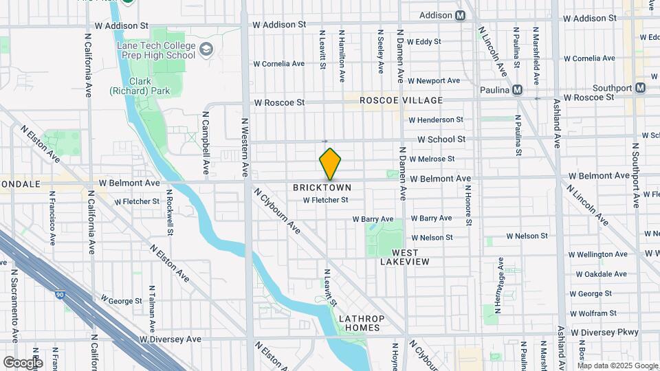 2155 W Belmont Ave Mapa y Detalles de la Ubicación