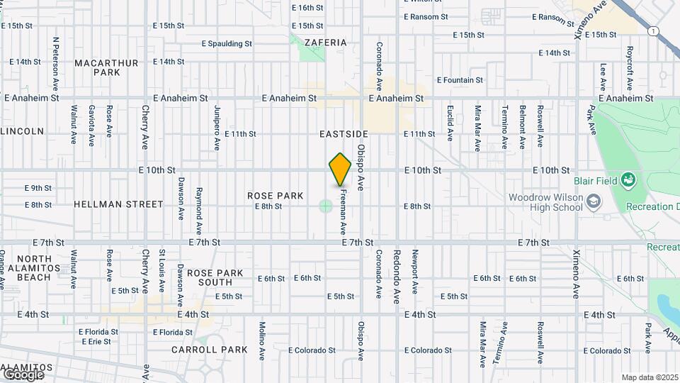 833 Freeman Ave Map and Location Details