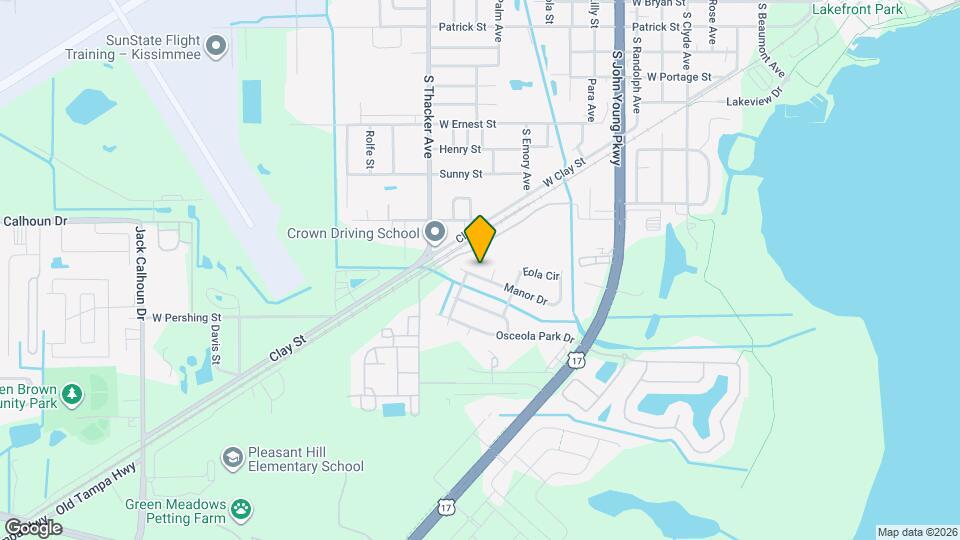 1721 Manor Dr, Unit Studio Map and Location Details