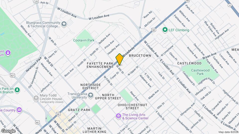 325 W 6th St Map and Location Details