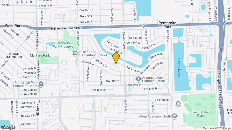 4141 SW 32nd Dr Map and Location Details