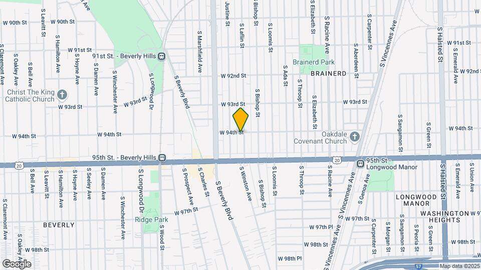 9400 S Laflin St Map and Location Details