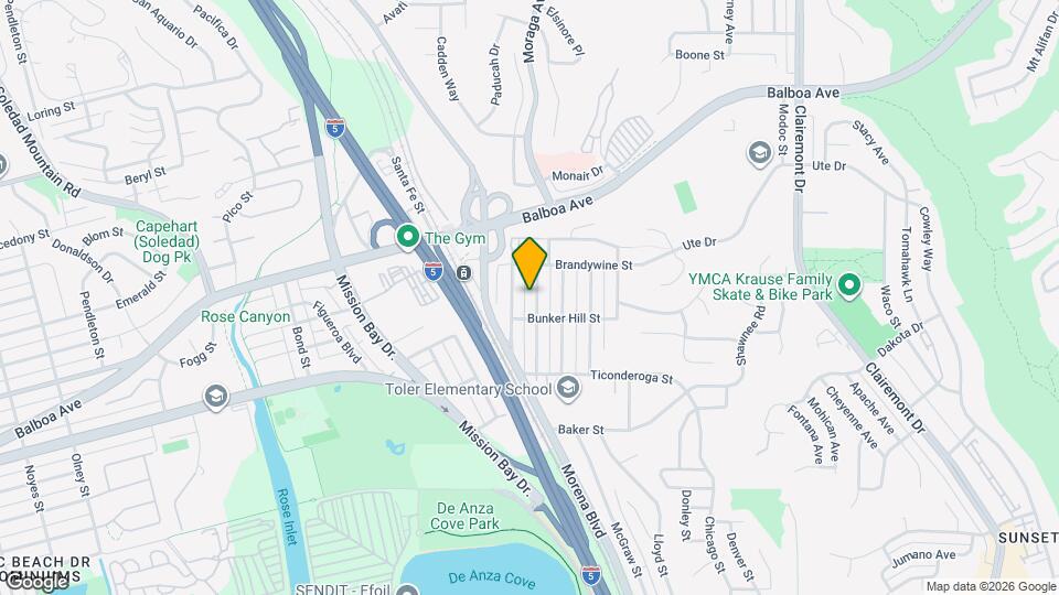 3636 Ethan Allen Ave, Unit 3638 Map and Location Details