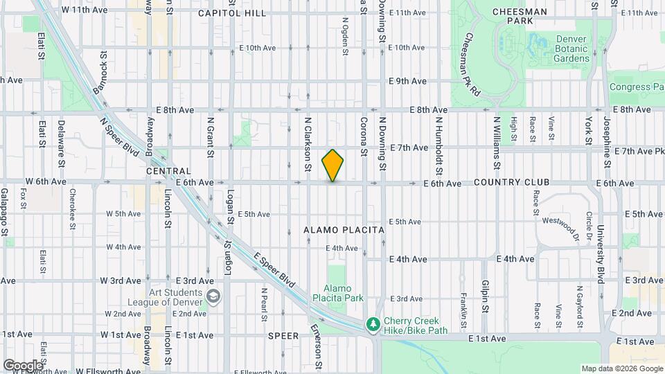 918 E 6th Ave Mapa y Detalles de la Ubicación