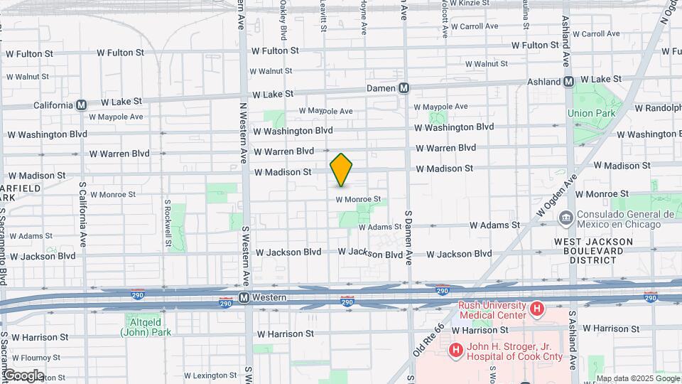 2140 W Monroe St Map and Location Details