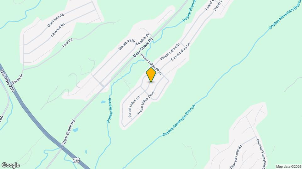 2130 Forest Lakes Ln Map and Location Details