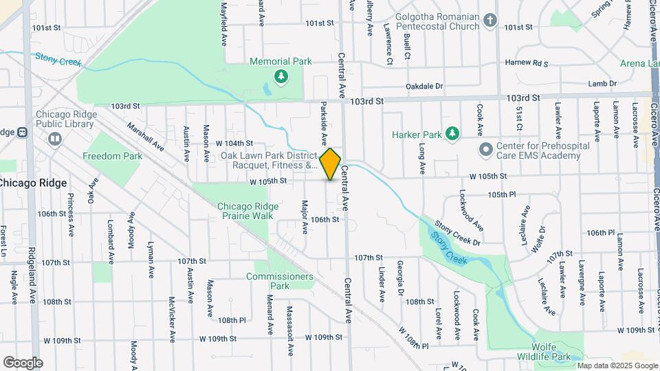 10515 Parkside Ave Map and Location Details