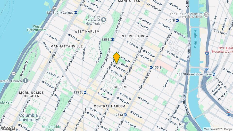 269 W 132nd St Map and Location Details