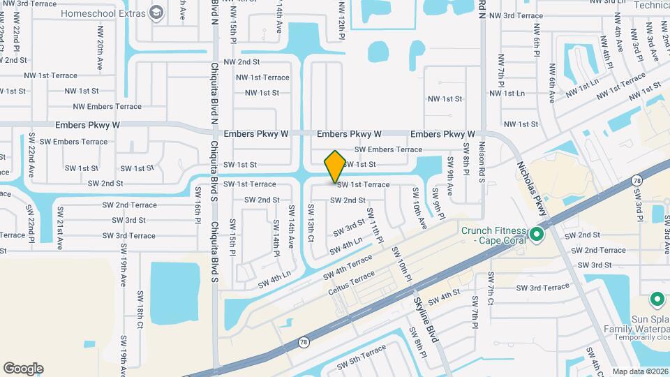 1204 SW 1st Terrace Map and Location Details