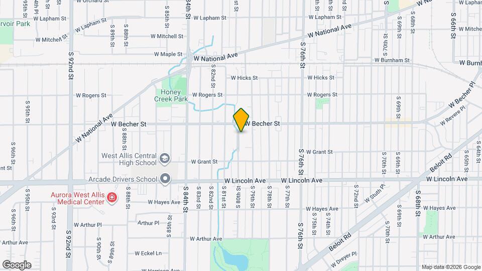 2128 S 80th St Map and Location Details