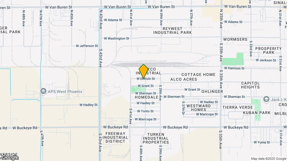 4005 W Lincoln St Map and Location Details