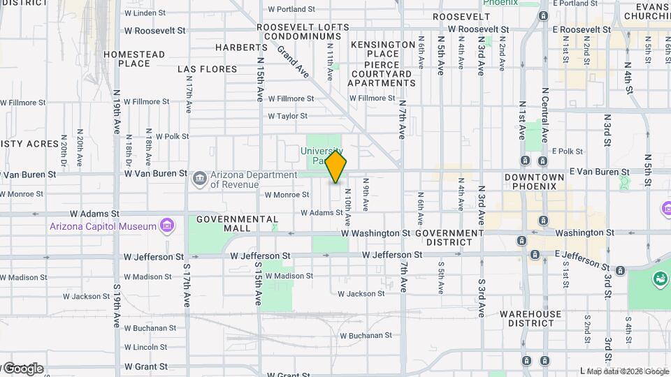 133 N 11th Ave Map and Location Details